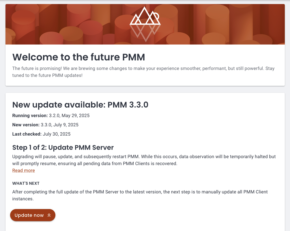 Update page